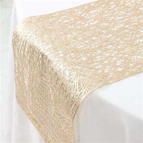 metallic gold fabric table runner|gold disposable table runner.